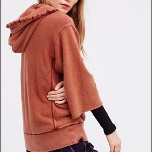 Free People distressed hoodie